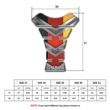 Yamaha Tank Guard Pads Multicolored Design Type 