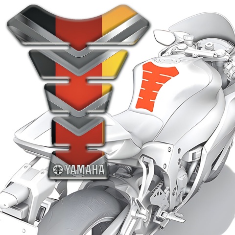 Yamaha Tank Guard Pads Multicolored Design Type 