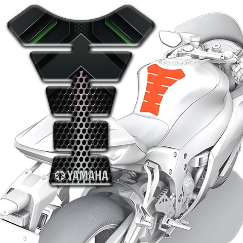 Yamaha Tank Pad Protector High-Quality Dark design 