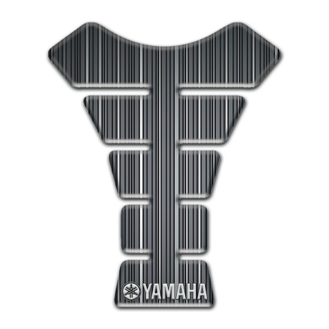 Yamaha Tank Guard Pads Gray with White Stripes Option 