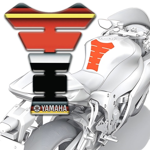 Yamaha Tank Pad Protector Colorful Design with White Logo 