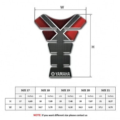 Yamaha Tank Protector Anti Slip Sticker Unique Type 