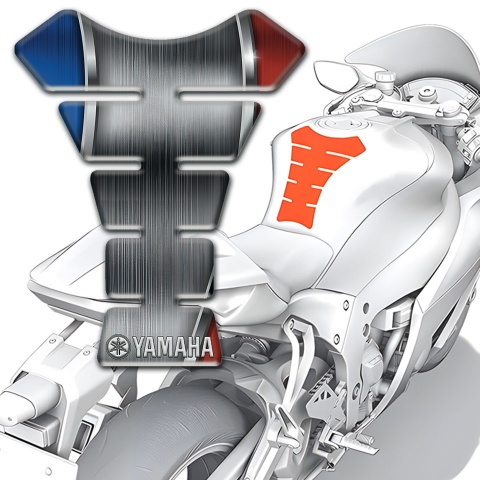 Yamaha Tank Guard Pads High-Quality Design with White logo 