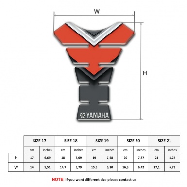 Yamaha Tank Fuse Anti Slip High-Quality Silicone Sticker 
