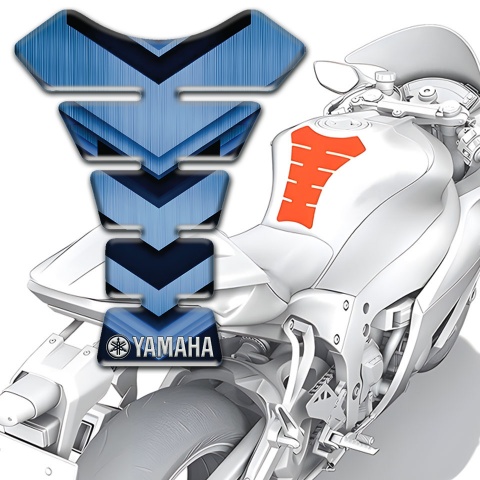 Yamaha Tank Pad Protector navy Blue Details Type 