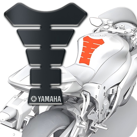 Yamaha Tank Pad Motorbike Graphite effect Type 