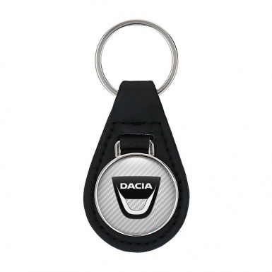 Dacia Keychain Leather Graphite Carbon Edition