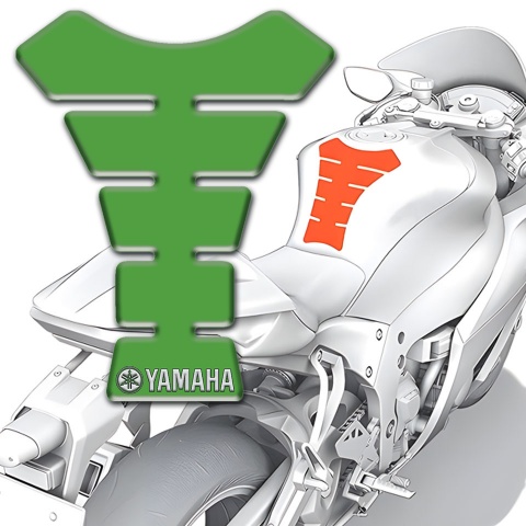 Yamaha Tank Protector Green Design Version 