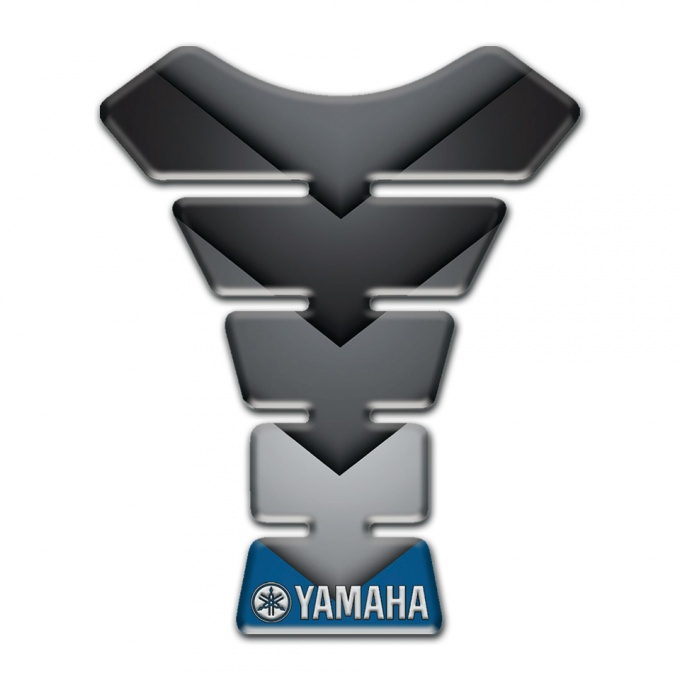 Yamaha Tank Pad Protector Gray Blue Elements Style 