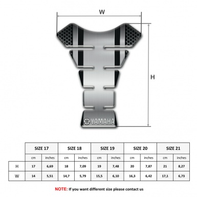 Yamaha Tank Fuse MEtal Central panel Base Style 