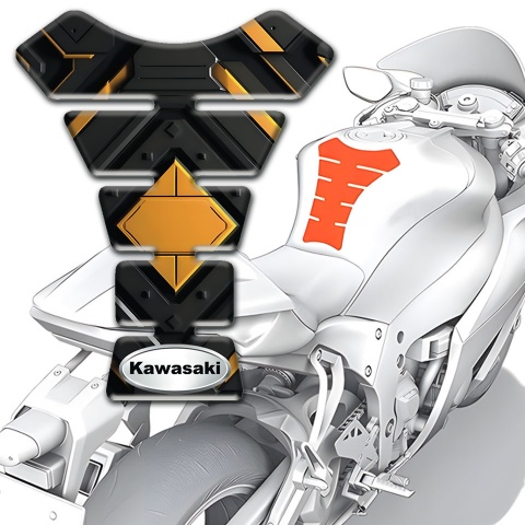 Kawasaki Tank Protector Yellow Central Rhombus Edition 
