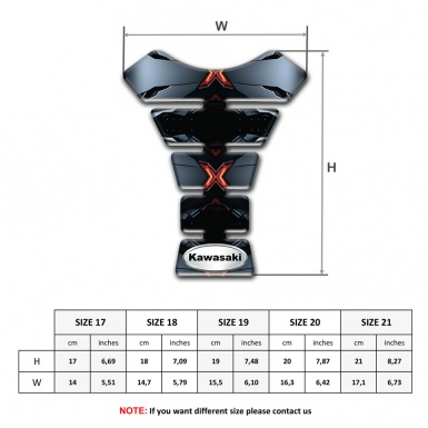 Kawasaki Tank Pad Protector Tank Pad Protector Stylish Design 