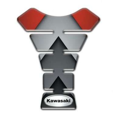 Kawasaki Tank Guard Pads Anti Slip Sticker with Oval logo 