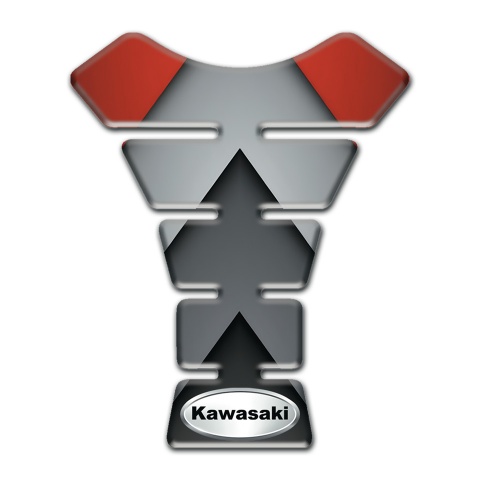 Kawasaki Tank Guard Pads Anti Slip Sticker with Oval logo 