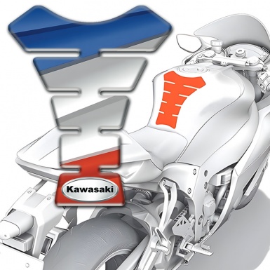 Kawasaki Tank Pad Motorbike Colorful Design 