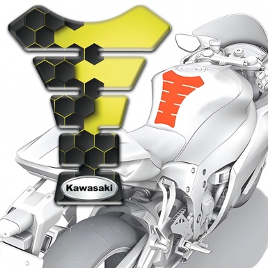 Kawasaki Tank Fuse Unique Design Silicone Sticker 