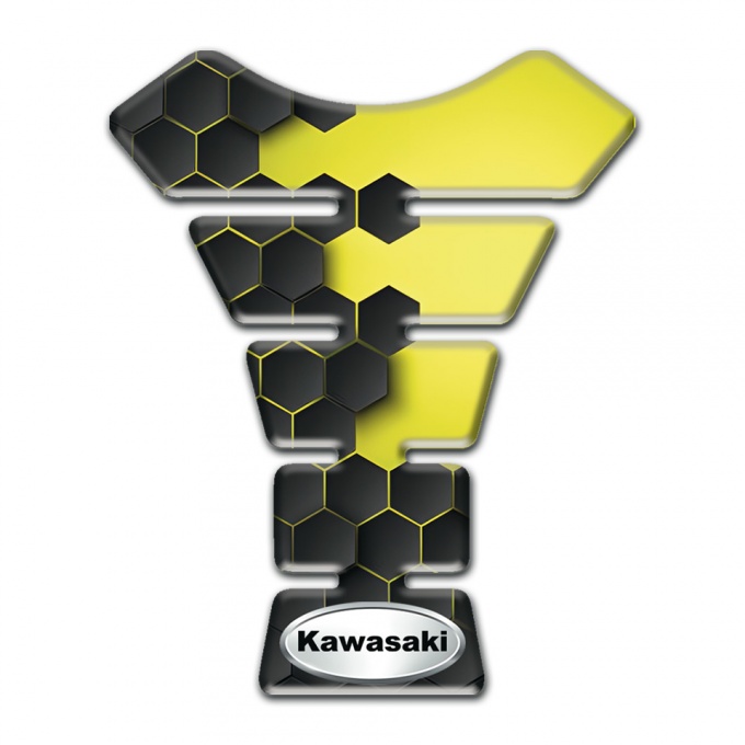 Kawasaki Tank Fuse Unique Design Silicone Sticker 