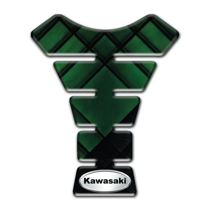 Kawasaki Tank Guard Pads dark Green Parts Edition 