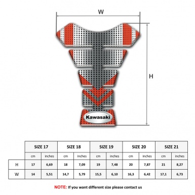 Kawasaki Tank Fuse Gray Red Decoeation wit Oval Logo 