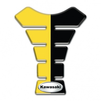 Kawasaki  Tank Fuse Black Yellow Halves Model 