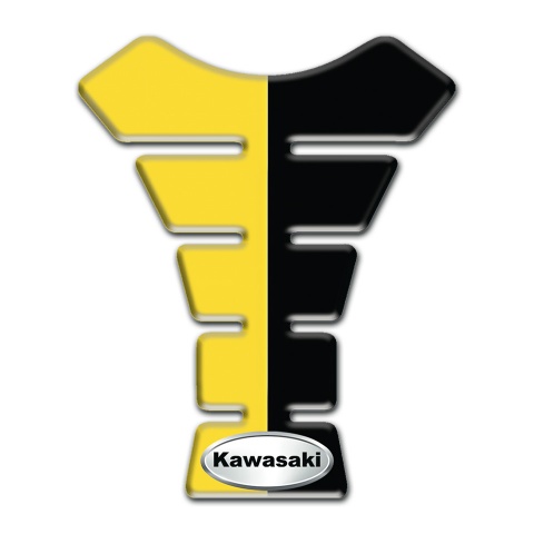 Kawasaki  Tank Fuse Black Yellow Halves Model 