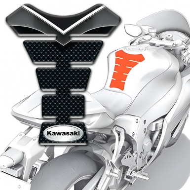 Kawasaki Tank Fuse Motorcycle Silicone Sticker Stylish Vision 