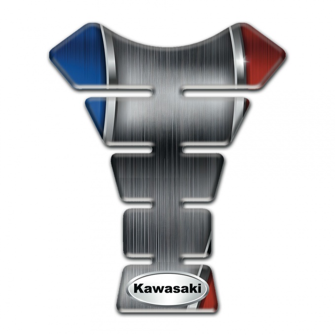 Kawasaki Tank Pad Motorbike Oval Logo Design High-Quality Model 