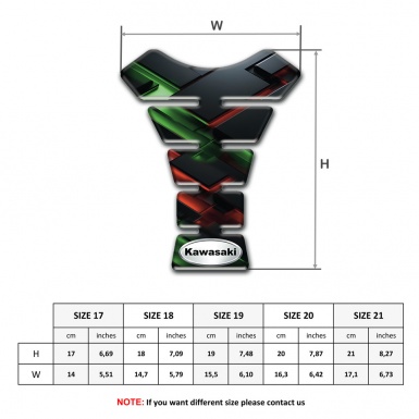 Kawasaki Tank Pad Motorbike High-Quality Design Version 