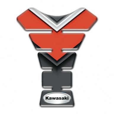 Kawasaki Tank Pad Motorbike Orange Black Vision 