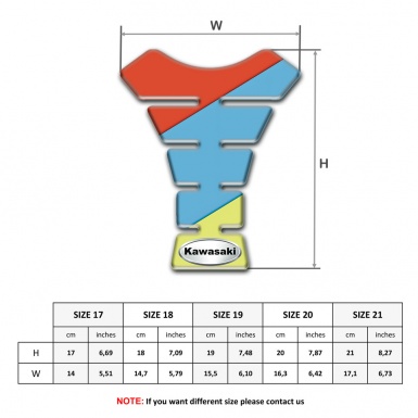 Kawasaki Tank Pad Protector Fresh Colors Edition 