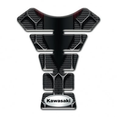 Kawasaki Tank Guard Pads dark 3D Design model 