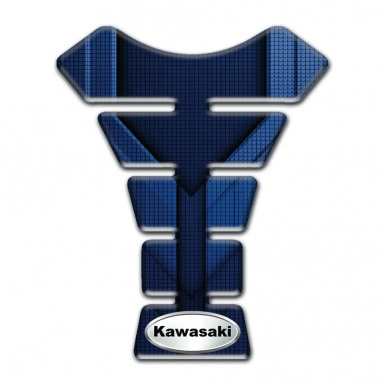 Kawasaki Tank Pad Protector Dark Blue Patterns Edition 
