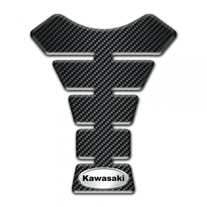 Kawasaki Tank Fuse Dark Carbon Edition Oval Loog 