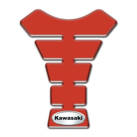 Kawasaki Tank Fuse Red Print Oval Logo Style 