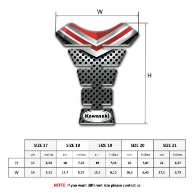 Kawasaki Tank Guard Pads Silicone Sticker Premium Quality Variant 