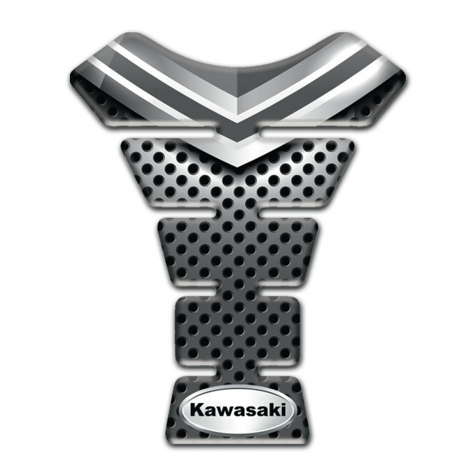 Kawasaki Tank Protector Center Motorcycle Silicone Sticker 