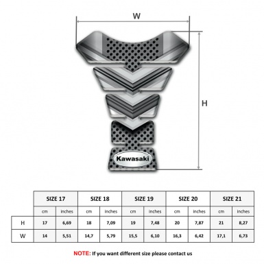 Kawasaki Tank Pad Protector V Shpe Shield Effect Design 