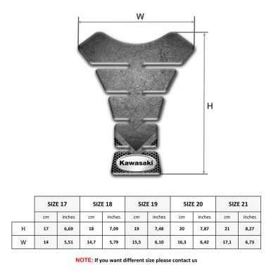 Kawasaki Tank Fuse Stone Slab Design Oval Logo 