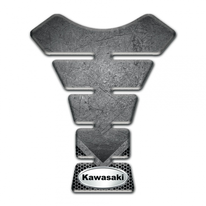 Kawasaki Tank Fuse Stone Slab Design Oval Logo 