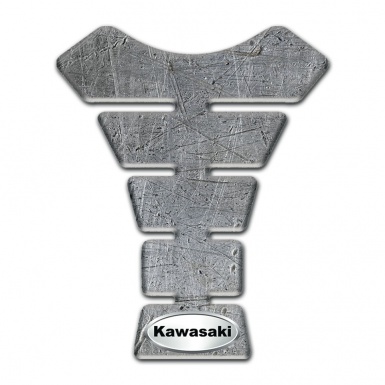 Kawasaki Tank Pad Motorbike Stone Effect Base Oval Logo Style 