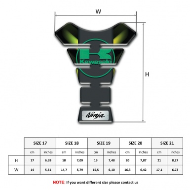 Kawasaki Tank Fuse Green Lights Effect Ninja Edition 