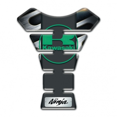 Kawasaki Tank Pad Motorbike Metal effect decoration Design 
