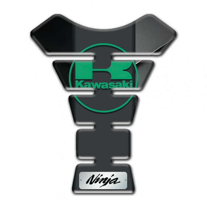 Kawasaki Tank Protector Gray Black halves Style Ninja Edition 