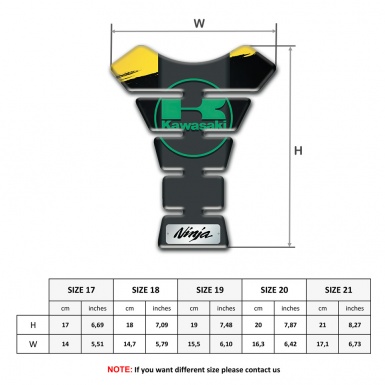 Kawasaki Tank Fuse Yellow Black Painting Base Green Logo Edition 