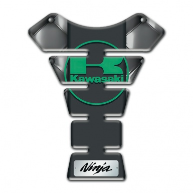 Kawasaki Tank Pad Motorbike Gray Leather effect Ninja Edition 