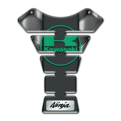 Kawasaki Tank Pad Motorbike Gray Leather effect Ninja Edition 