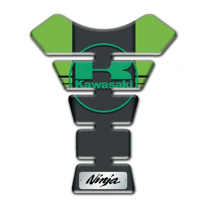 Kawasaki Tank Pad Protector Green Black Base Ninja Version 