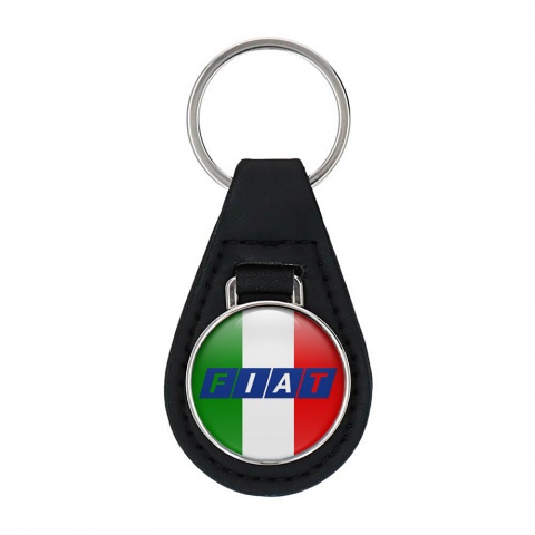 Fiat Key Fob Leather Italy Flag Edition