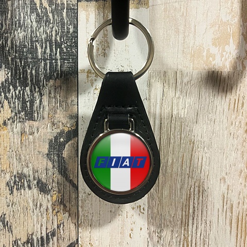 Fiat Key Fob Leather Italy Flag Edition