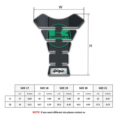Kawasaki Tank Fuse Anti Slip Sticker High-Quality Type 